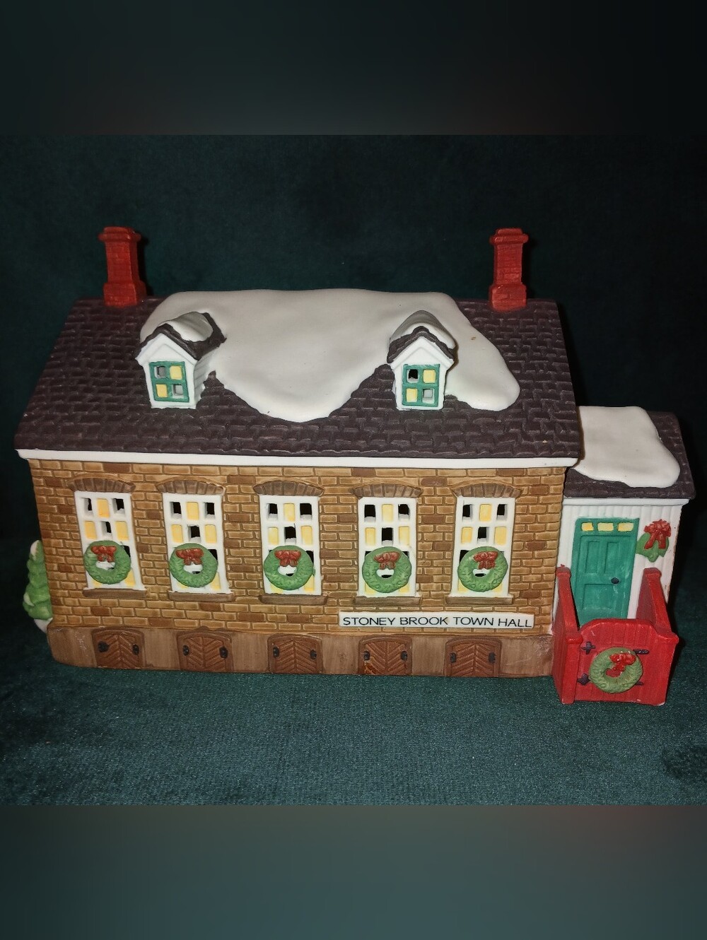 Dept 56 Stoney Brook Town Hall New England Village Vintage 1992 W/ Cord